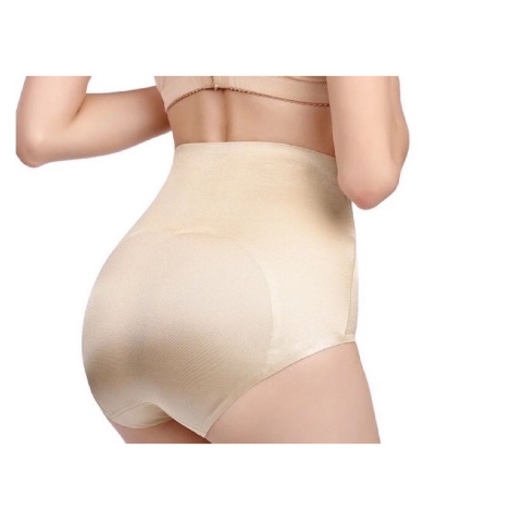 Quần Gen bụng satin chống cuộn Siêu thon gọn _ Quần nịt bụng định hình su lụa vát chéo 8029