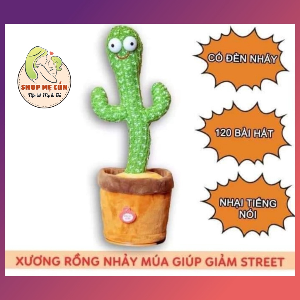 Cây xương rồng nhảy múa nhại tiếng vui nhộn, đồ chơi thông minh cho bé