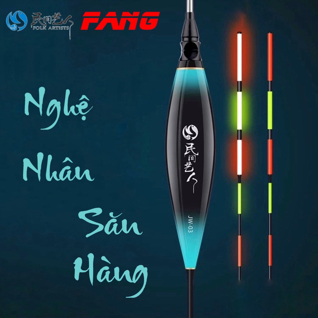 (Tặng Pin) Phao Câu Đài Nghệ Nhân JW Săn Hàng cao, truyền tín hiệu siêu