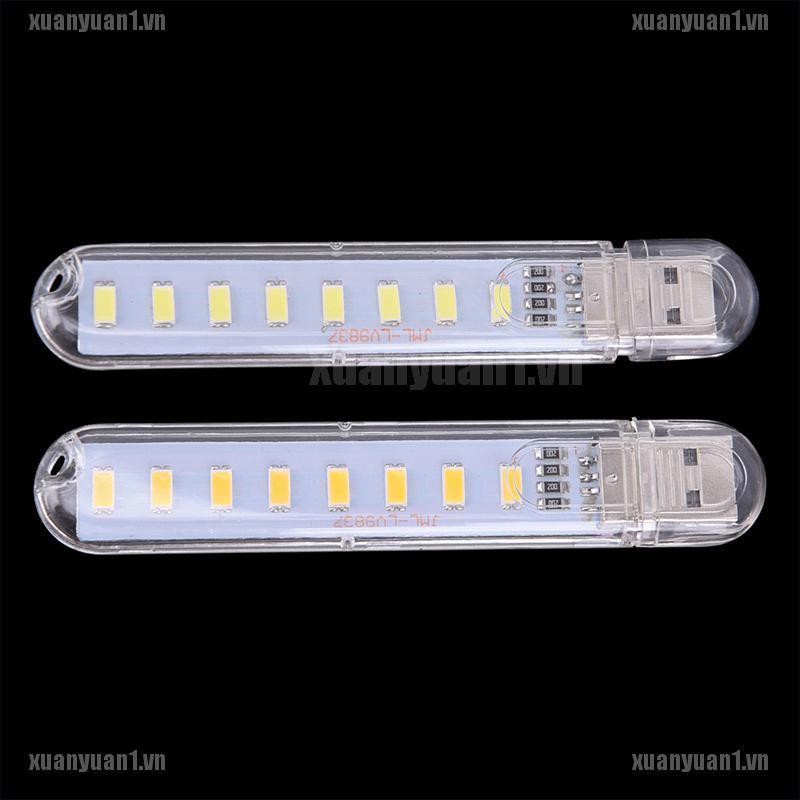 [XUANYUAN1] Nguồn Di Động Mini 5V 8 LED USB Dành Cho Máy Tính