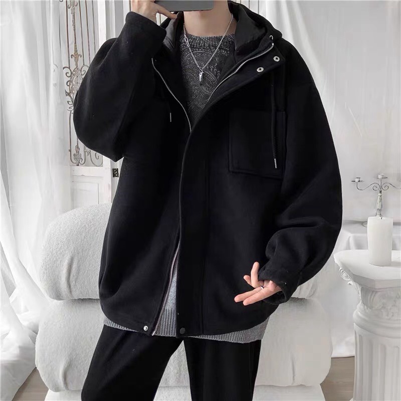 Áo khoác nam Hoodie cao cấp vải nỉ dày form chuẩn SUPER FASHION