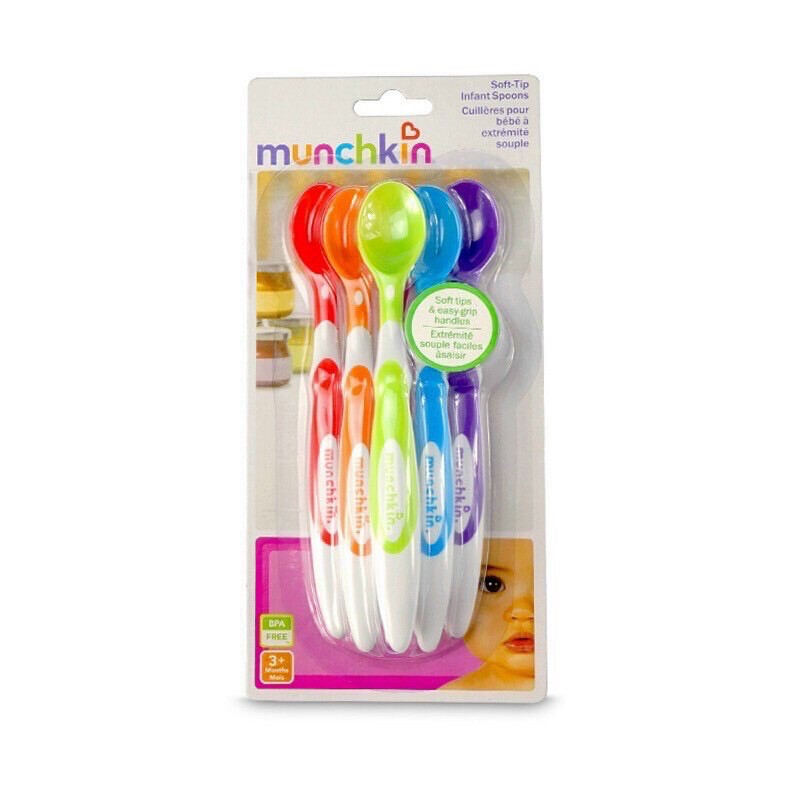 Bộ 6 thìa mềm ăn dặm munchkin cho bé