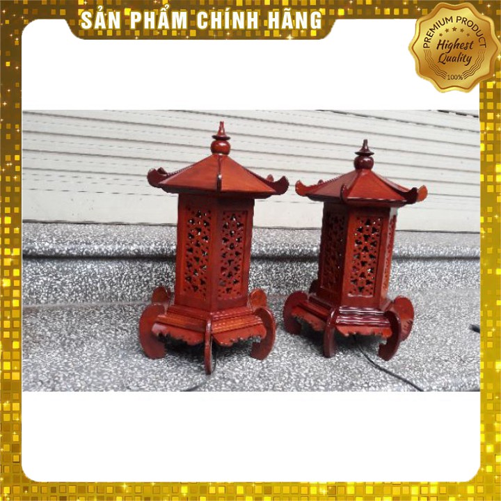 [Mỹ Nghệ Đồng Kỵ] Đèn thờ gỗ hương chân quỳ cao cấp giúp gia chủ rinh tài rước lộc ,đón bình an