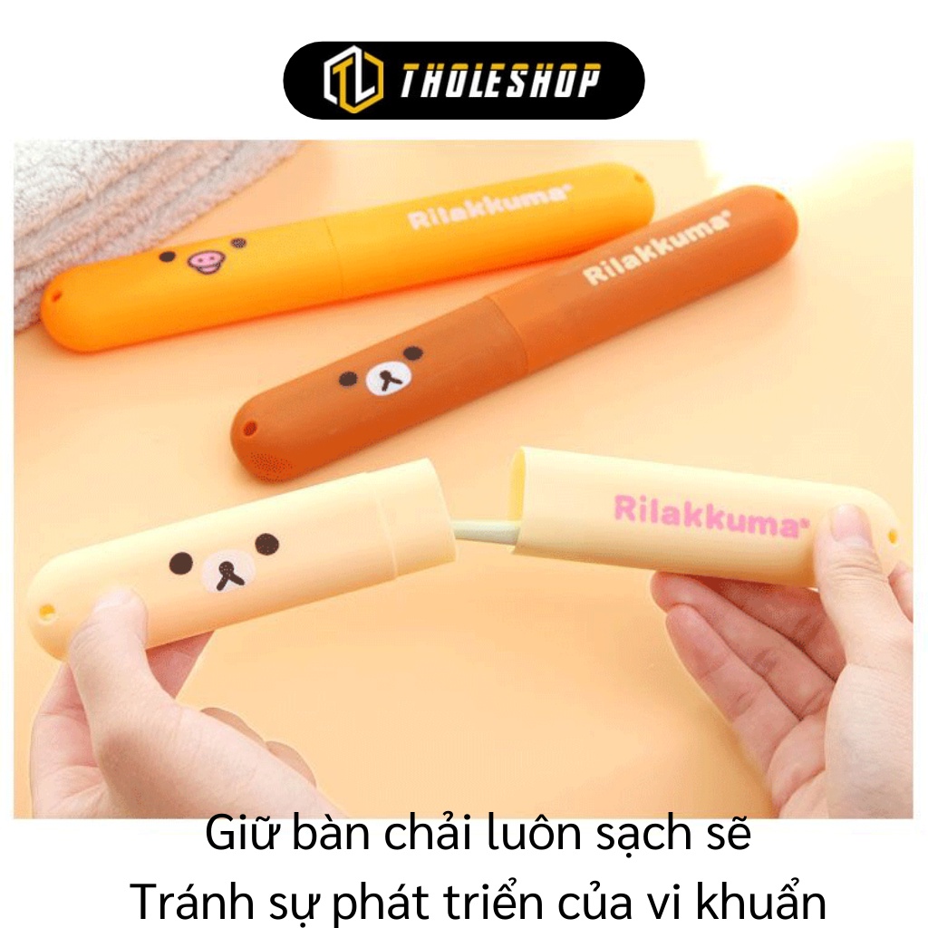 Hộp Đựng Bàn Chải - Ống Chứa Bàn Chải Đánh Răng Du Lịch Hình Gấu Đáng Yêu 8534