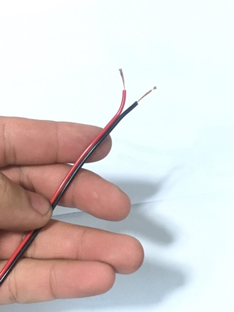 Dây điện đôi 26AWG( đen đỏ). Cuộn 100m.