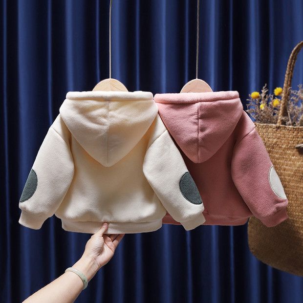 Áo nỉ bông hoodie dày ấm nhiều mẫu trẻ em 2022 Phong Cách Hàn Quốc Thời Trang Thu Đông Cho Bé
