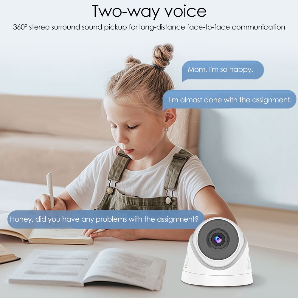 A5 4k 5mp Hd 1080p Camera Ip Wifi Trong Nhà Hai Chiều Âm Thanh Giọng Nói 2.8mm Camera An Ninh Trẻ Em Thông Minh Wifi Nhà ]
