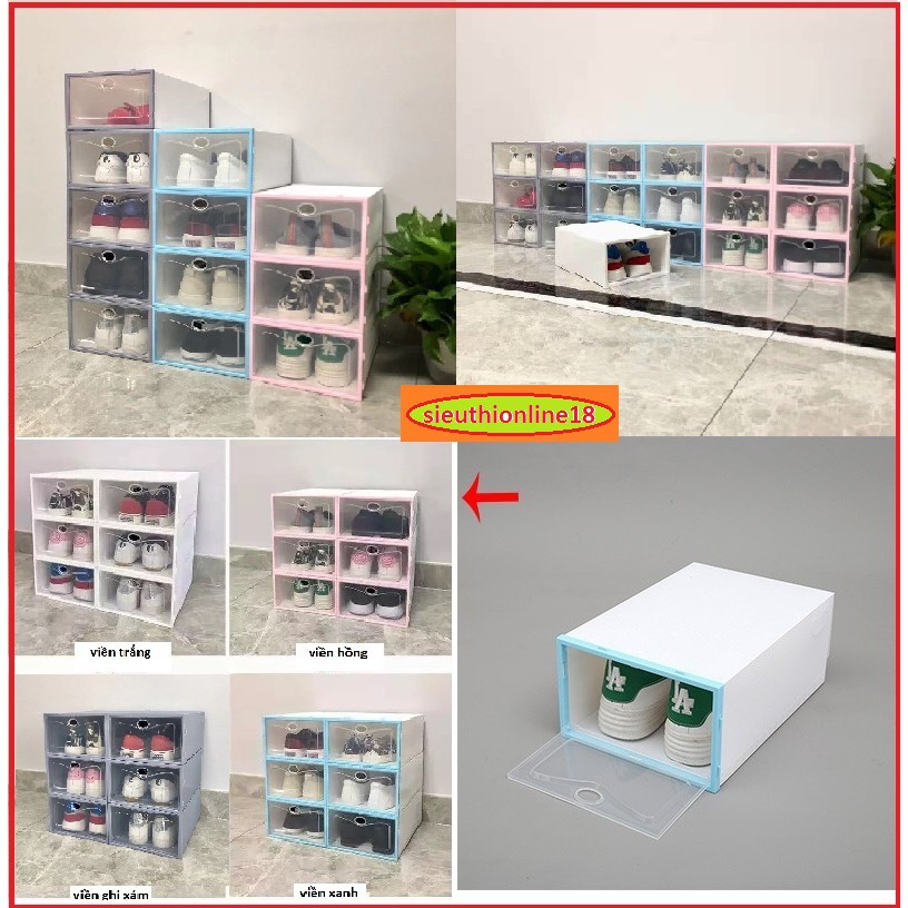 Hộp Đựng Giày Nắp Nhựa Cứng Loại 1 - Size Nam và Nữ | BigBuy360 - bigbuy360.vn