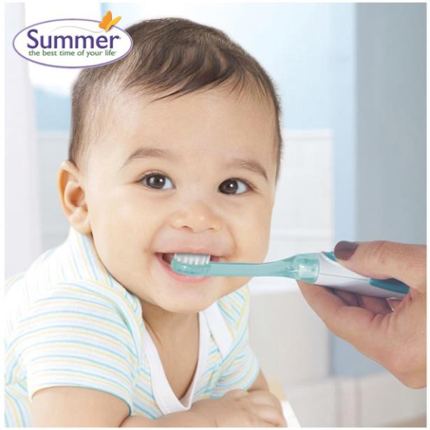 ( KIBO ) Bộ bàn chải chăm sóc răng miệng 3 giai đoạn Summer - Mỹ