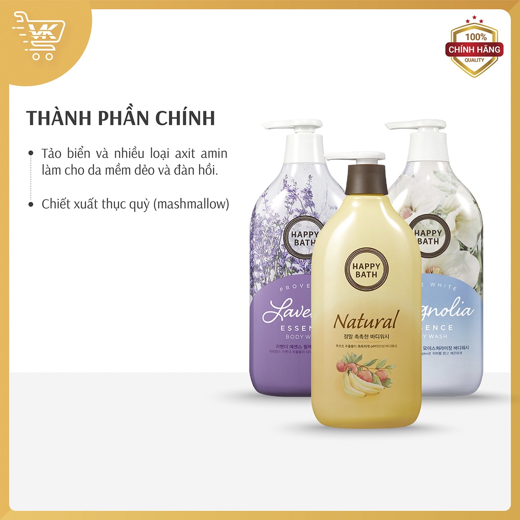 Sữa Tắm Happy Bath hàng chuẩn Hàn Quốc 900g - VK Market | BigBuy360 - bigbuy360.vn
