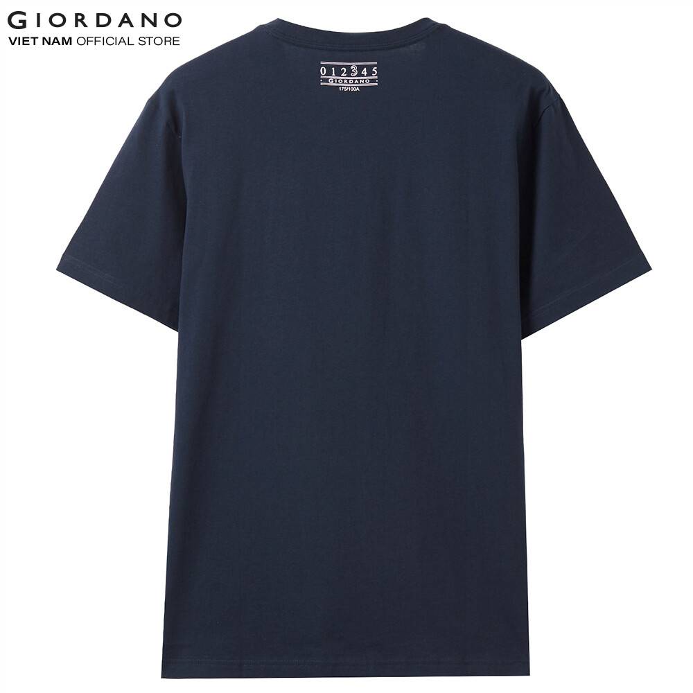 Áo Thun Nam Ngắn Tay In Slogan Giordano 01090236