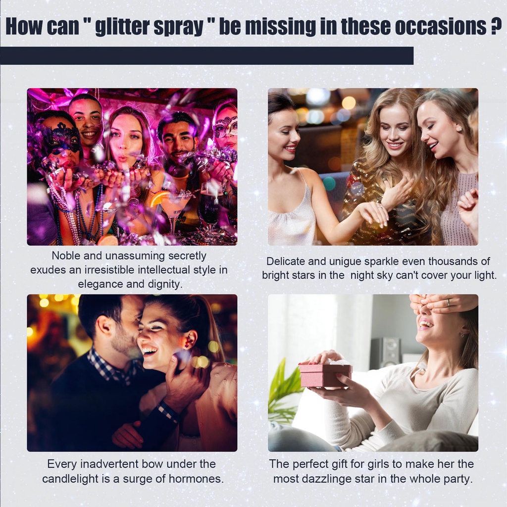 Hộp Sequin Lấp Lánh Dùng Trang Trí Cơ Thể Dịp Halloween