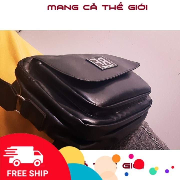 Túi đeo chéo nam nữ Unisex O.M.N.U ĐEN LOẠI 1 thời trang siêu nhẹ chống nước Mys Bag