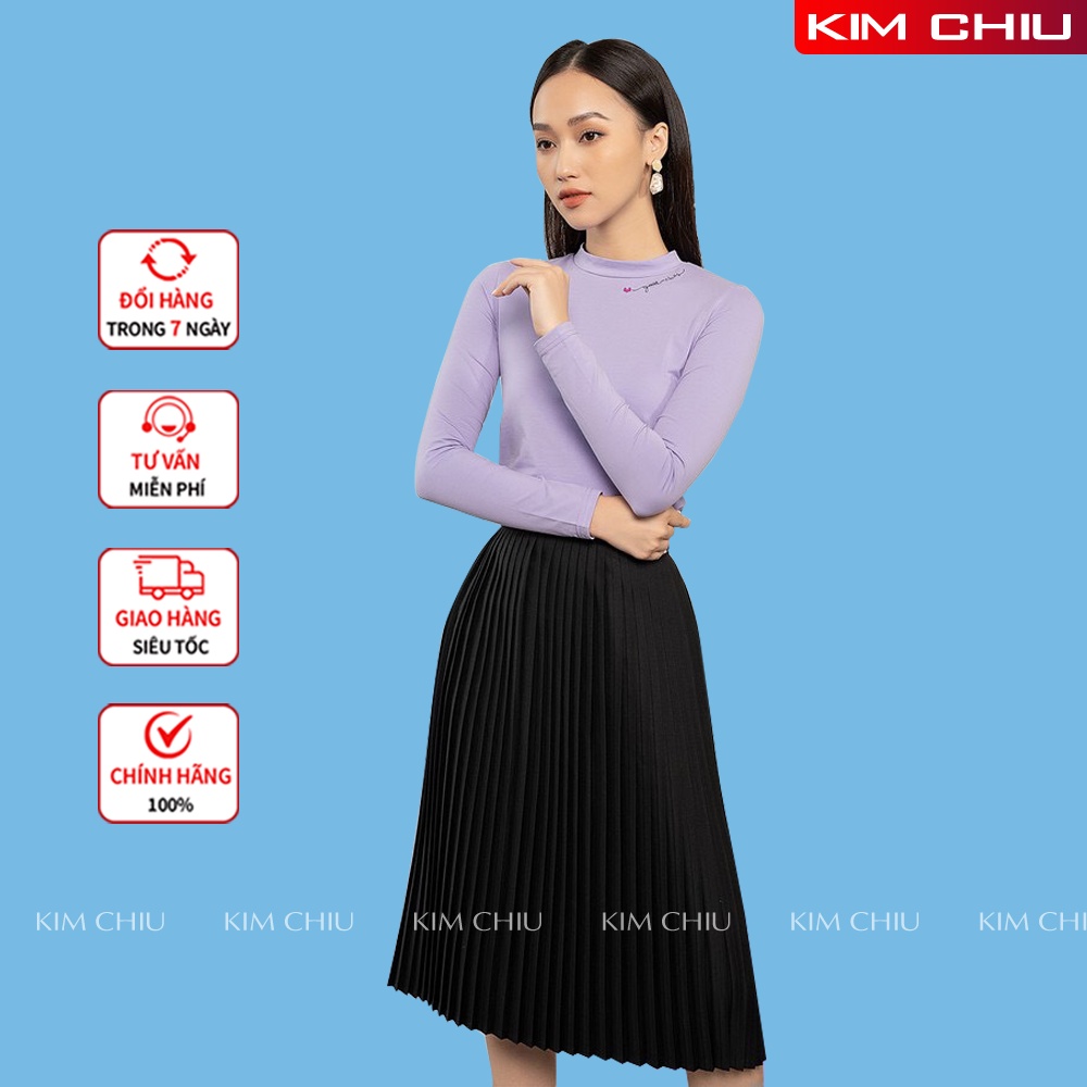 Chân Váy Xếp Ly Lưng Kiểu Dài Qua Gối, Form Xuông, Dáng Chuẩn Đẹp Dài 66cm Vải Cát Len Rũ Mềm Mịn CVXL-03