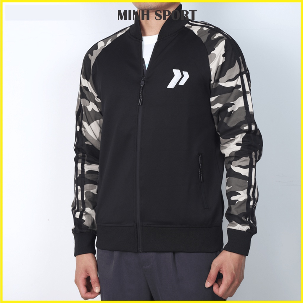 Áo Khoác Nam Bomber Phối Tay Họa Tiết Rằn Ri Dày Dặn, Co Giãn Tốt mã KHOAC.32