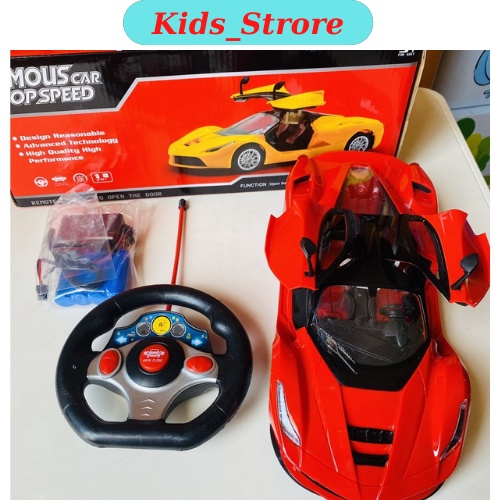 Ô tô điều khiển từ xa Ferrari 1:14 dài 30cm, có tặng kèm pin sạc