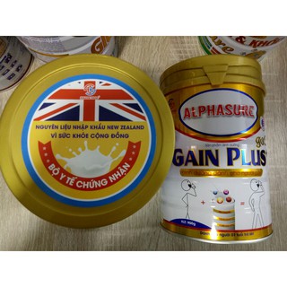 Sữa tăng cân Alphasure Gain Plus 900g – Dinh dưỡng dành cho người gầy, suy dinh dưỡng