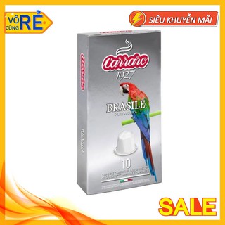 Cà phê viên nén Carraro Single Origin Brasile - Nhập khẩu chính hãng 100% từ thương hiệu Carraro, Ý