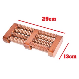 bàn lăn gỗ massage chân 4 hàng