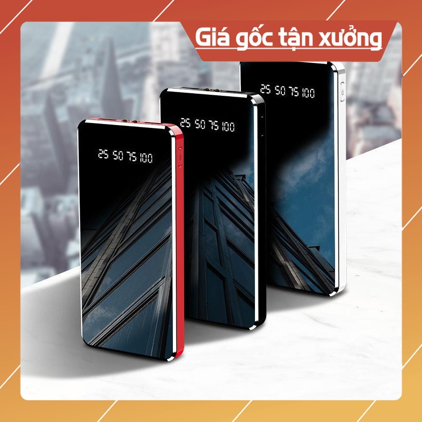 PIN SẠC DỰ PHÒNG 30000MAH TẶNG KÈM CÁP SẠC CỰC NHANH CHÓNG - THIẾT KẾ MẶT GƯƠNG CAO CẤP |TrungCuong