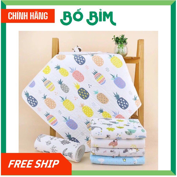 ⚡BÁN LỖ XIN 5 SAO⚡Lót Chống Thấm ⚡6 LỚP⚡ Sợi Tre Hình Thú-Thảm Lót Chống Thấm cho Bé 6 Lớp