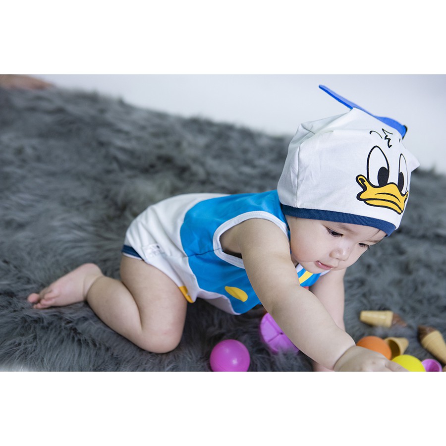 Bộ Bodysuit Chip Vịt Trắng Cho Bé - Mihababy - BDS_VITTRANG