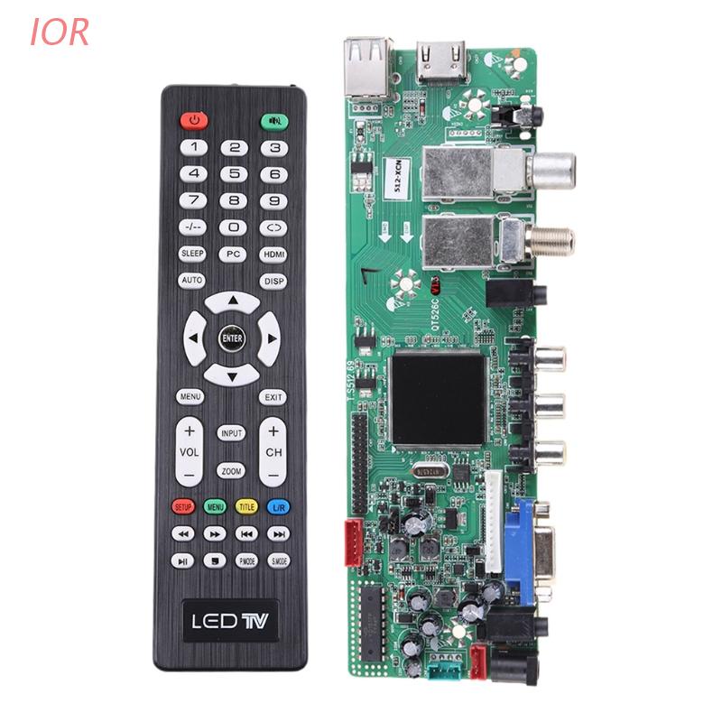 Bảng mạch điều khiển TV kỹ thuật số DVB-S2 DVB-T2 DVB-C có cổng USB QT526C V1 T. S512.69