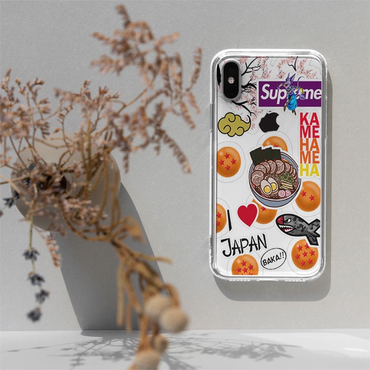 Ốp iphone Supreme Ramen Bape cho Iphone 6 7 8 Plus 11 12 Pro Max X Xr TMAPOD00022