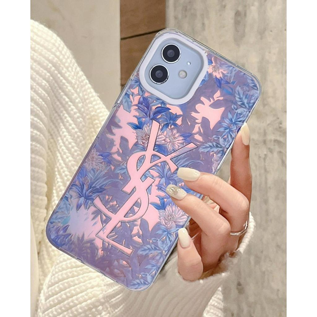 Ốp Điện Thoại Silicon Màu Gradient In Logo Sang Trọng Cho iPhone 11 13 12 14 Pro Max X XR Xs Max 6 7 8 Plus