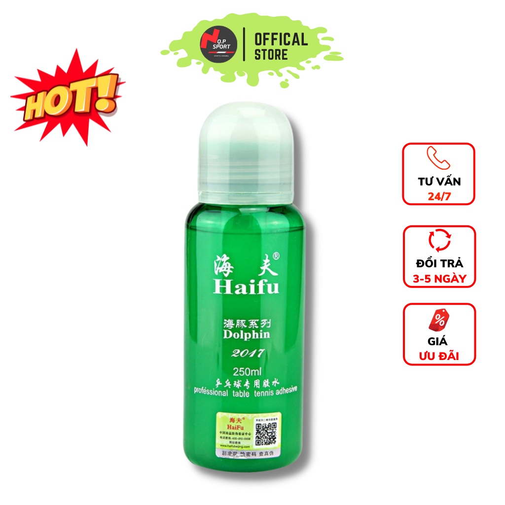Lọ Keo Dán Mặt Vợt Bóng Bàn, Keo Tăng Lực Haifu 250ml Cao Cấp Chuyên Dụng Với Độ Kết Dính Cao, Tăng Độ Nảy Của Vợt