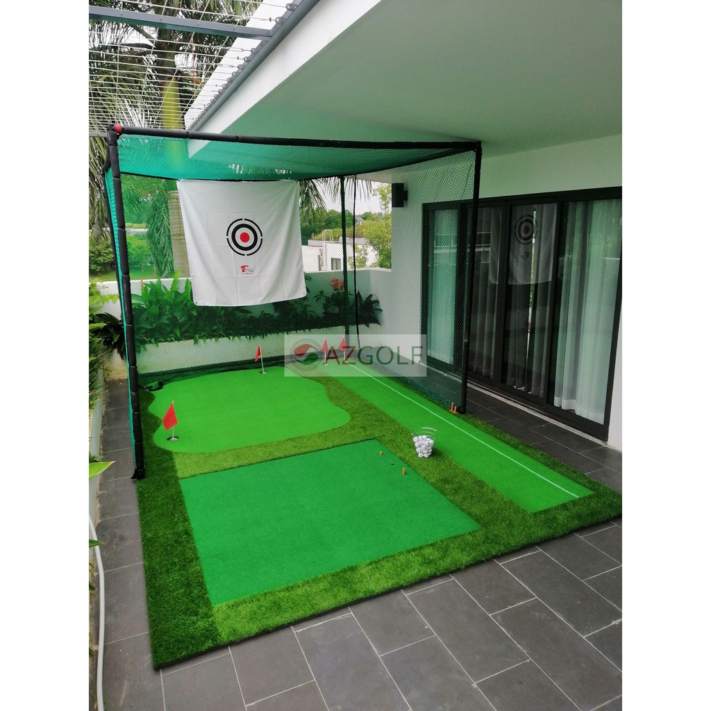 KHUNG LƯỚI TẬP GOLF SWING 3M X3M X3M - GIÁ CỰC TỐT - TẶNG TEE CAO SU VÀ BÓNG GOLF