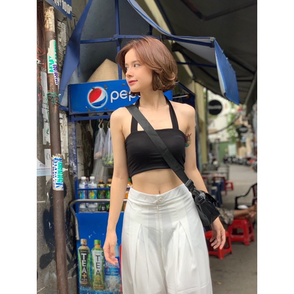 Crop ống vòng cổ