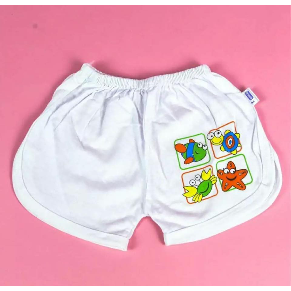 SET 5 QUẦN NGẮN THỂ THAO TRẮNG IN HÌNH CHO BÉ MẶC NHÀ ( 5-15 KG )_Quần Ngắn in