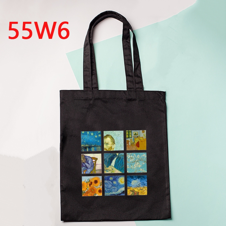 Van gogh Túi Vải canvas Đeo Vai Thời Trang harajuku Sành Điệu