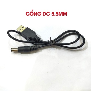 Dây Cáp Chuyển Đổi USB Ra Cổng DC 5.5mm/Mini Usb/Micro USB