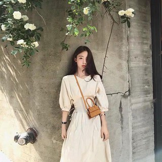 ĐẦM NUDE ĐAN EO