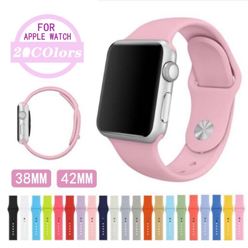 COMBO PFF FULL MẶT APPLE WATCH ĐỦ SIZE 38/40/42/44mm + DÂY ĐEO CAO SU NHIỀU MÀU - Siêu HOT