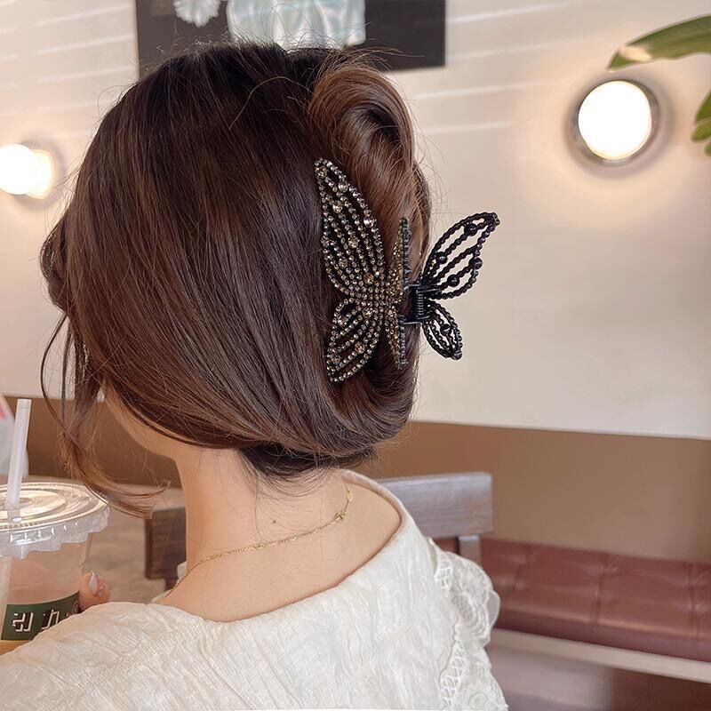 Haimeikang Kẹp Tóc Kim Loại Đính Đá Và Ngọc Trai Nhân Tạo Xinh Xắn