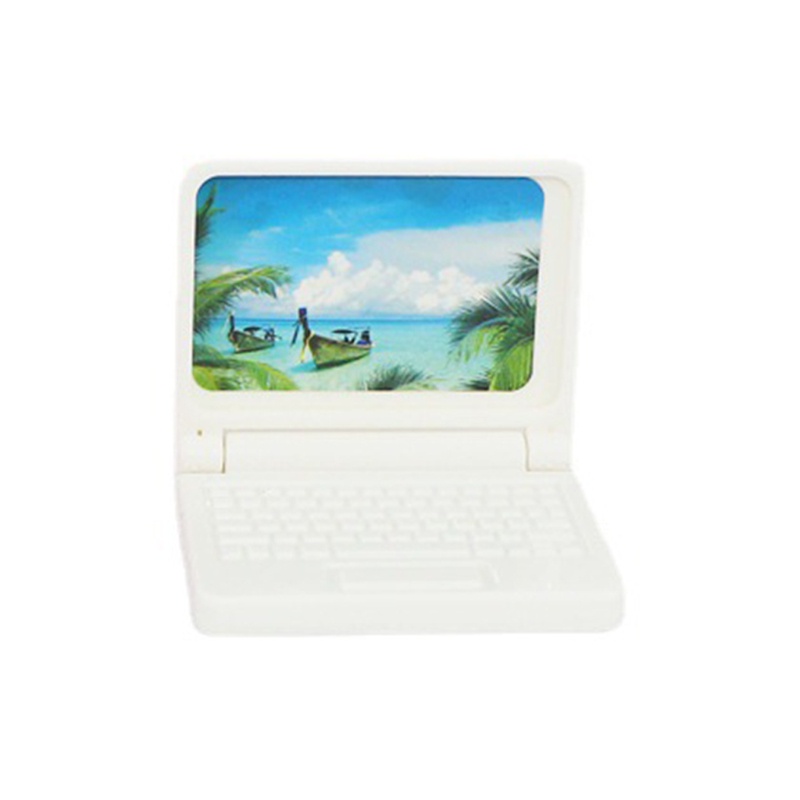 Mô hình laptop đồ chơi mini cho nhà búp bê
