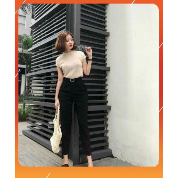 [Mã FAMAYWA giảm 10K đơn 50K] Quần Baggy Nữ lưng cao Phối Đai Siêu Sang | BigBuy360 - bigbuy360.vn