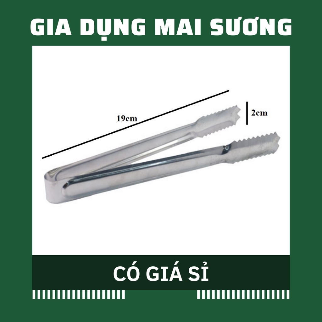 [Giá Sỉ] Gắp Đá, Thức Ăn Inox Lớn Nhỏ