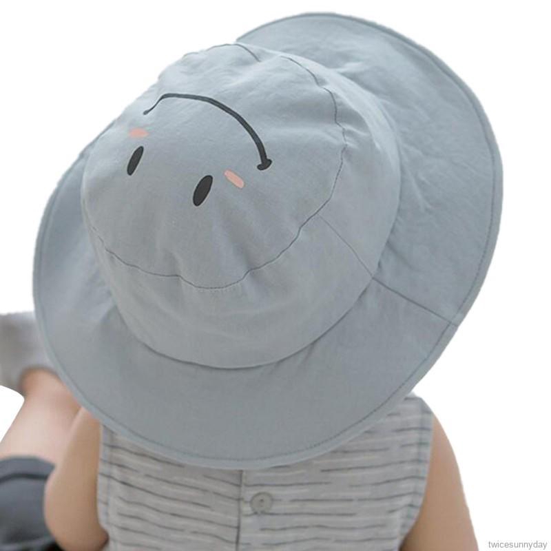 Nón Tai Bèo Họa Tiết Mặt Cười Dễ Thương Cho Bé