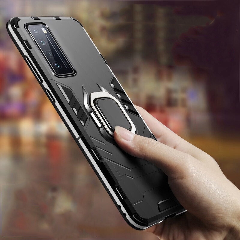 Huawei Nova 7 Pro 5G Hybrid Nhựa Cứng Giáp Đứng Ốp lưng Huawei Nova 7 7Pro Nova7 Giá Đỡ Vòng Từ Tính
