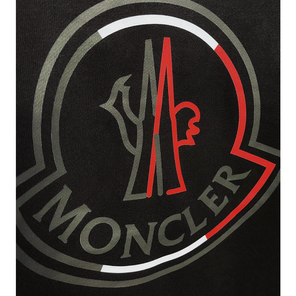 Áo sweater cotton tay dài cổ tròn in chữ logo M0ncler 2021 thời trang thu đông