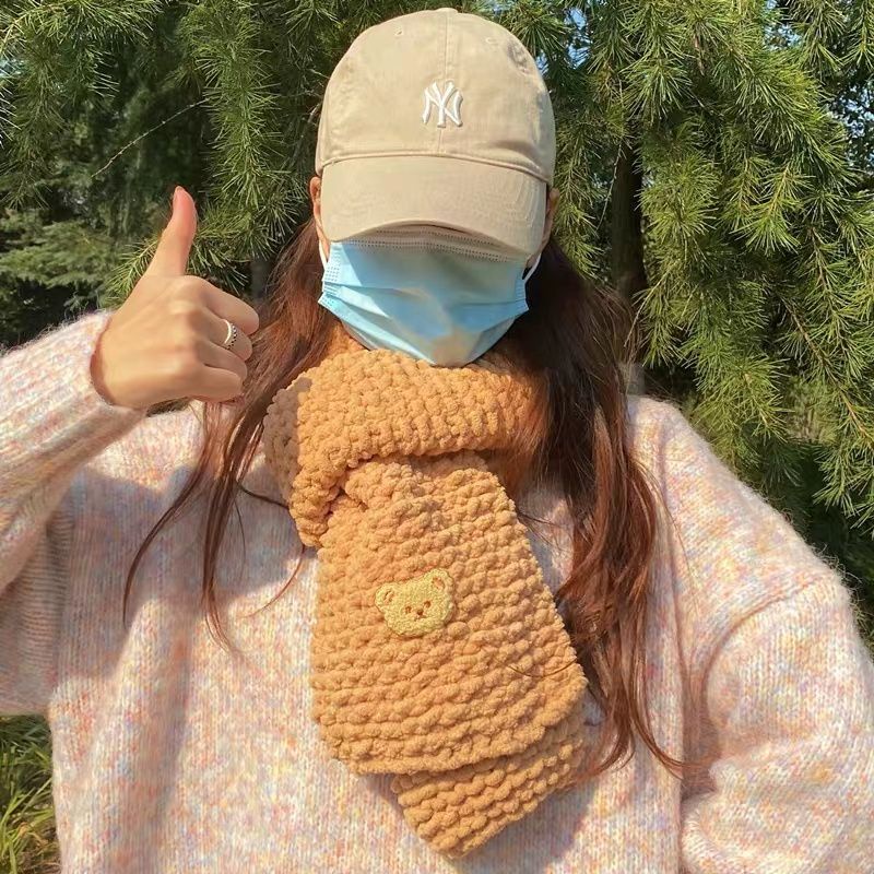 [Có video hướng dẫn] Set Đan khăn Len Bông Sữa choàng cổ Tự đan