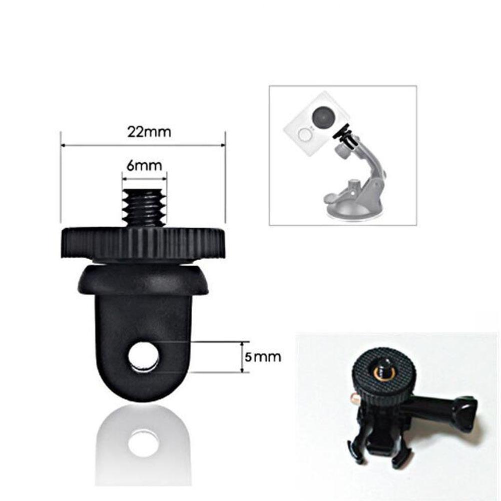 1 Đầu Chuyển Đổi Gắn Giá Đỡ Ba Chân Màu Đen 5mm 1 / 4 Cho Máy Ảnh Gopro