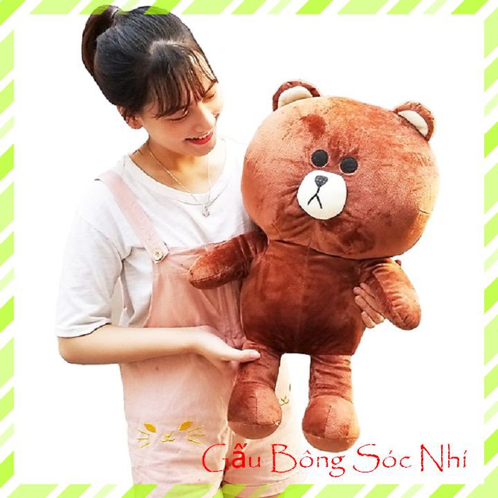 Gấu Bông Brown Size 60cm  FREESHIP  Gấu Bông Sóc Nhí - Gấu bông brown cao cấp