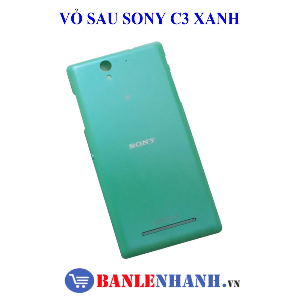 VỎ SAU SONY C3 MÀU XANH