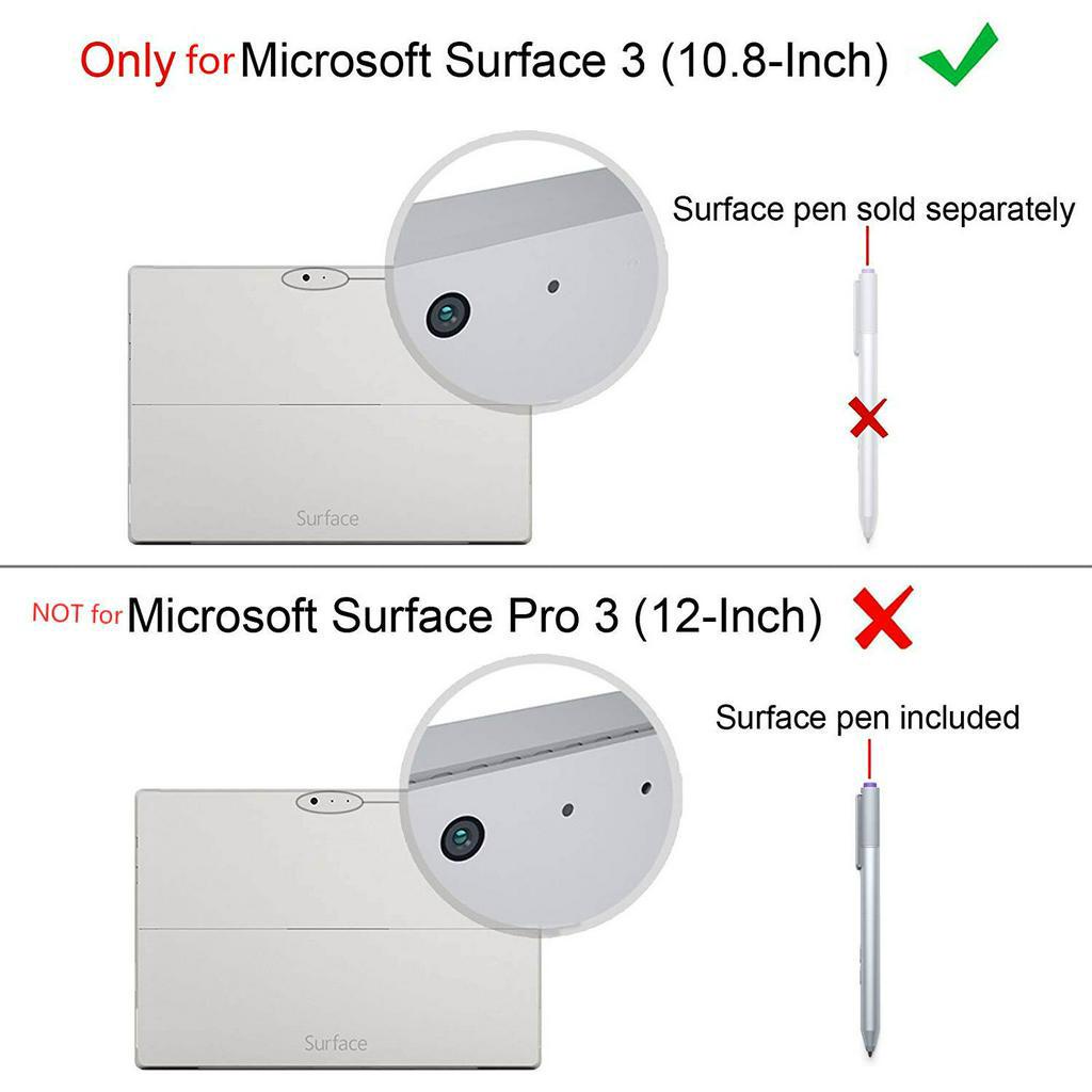 Bao da nắp lật dành cho Microsoft Surface 3 10.8"