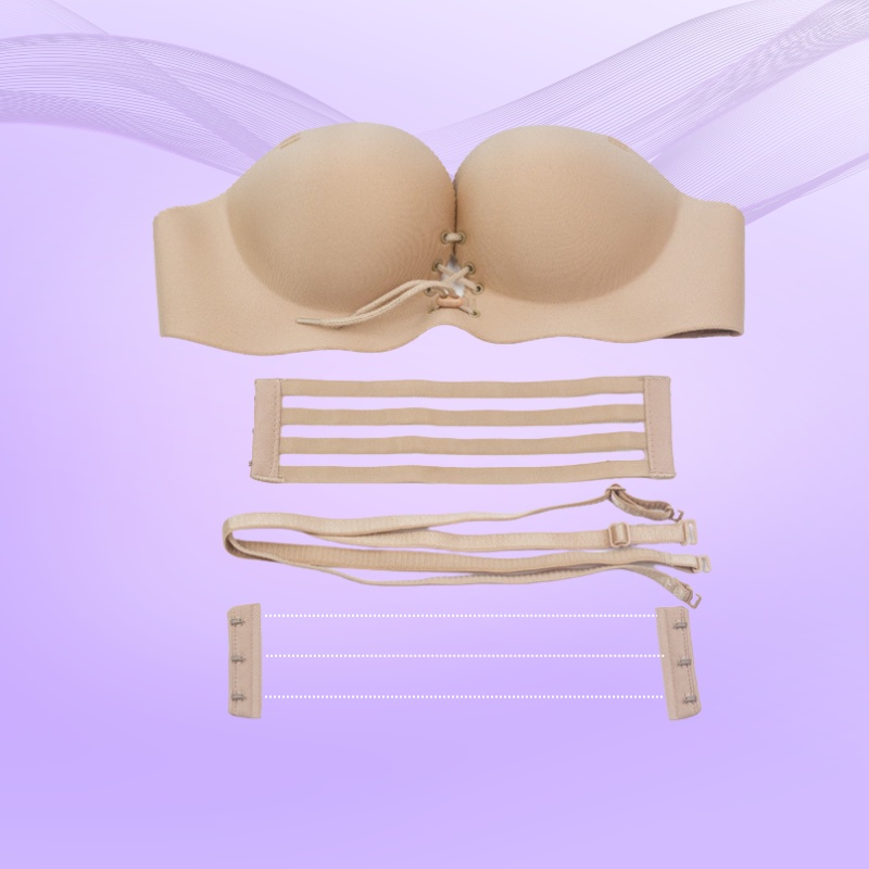 Áo Ngực Đúc Su Áo Ngực Su Nâng Ngực Dây Rút Tạo Khe Siêu Quyến Rũ Doris - 368